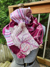 Load image into Gallery viewer, upcycled scarf, cowl neck scarf, sweater scarf, upcycled sweater, boutique green bay
