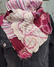 Load image into Gallery viewer, upcycled scarf, cowl neck scarf, sweater scarf, upcycled sweater, boutique green bay
