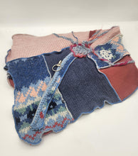 Load image into Gallery viewer, upcycled scarf, swag scarf, sweater scarf, cowl neck scarf, handmade scarf, 
