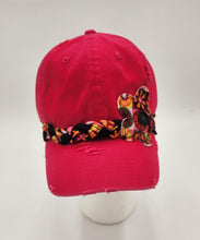Load image into Gallery viewer, embellished baseball cap, handmade hats, women’s cadat hat, baseball trucker distressed hat, ball cap, josie t. designs
