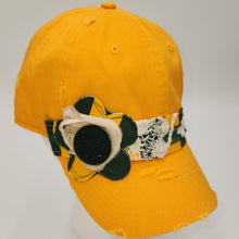 Load image into Gallery viewer, green bay packers hat with embellishments 
