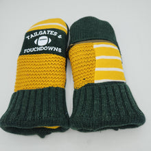 Load image into Gallery viewer, green bay packers handmade mittens
