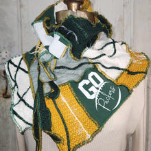 Load image into Gallery viewer, handmade green bay packers scarf
