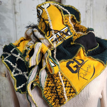 Load image into Gallery viewer, green bay packers scarf, packers cowl neck scarf, packer apparel
