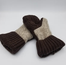 Load image into Gallery viewer, handmade mittens, winter mittens, upcycled winter wear, recycled mittens
