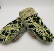 Load image into Gallery viewer, handmade mittens, winter mittens, upcycled winter wear, recycled mittens
