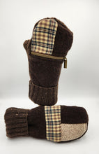 Load image into Gallery viewer, handmade mittens, sweater mittens, upcycled sweaters, shops in green bay
