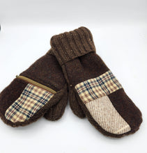 Load image into Gallery viewer, handmade mittens, sweater mittens, upcycled sweaters, shops in green bay
