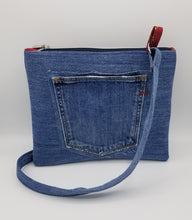 Load image into Gallery viewer, upcycled purse, recycled handbag, made in wisconsin, women&#39;s crossbody bag, shops near me
