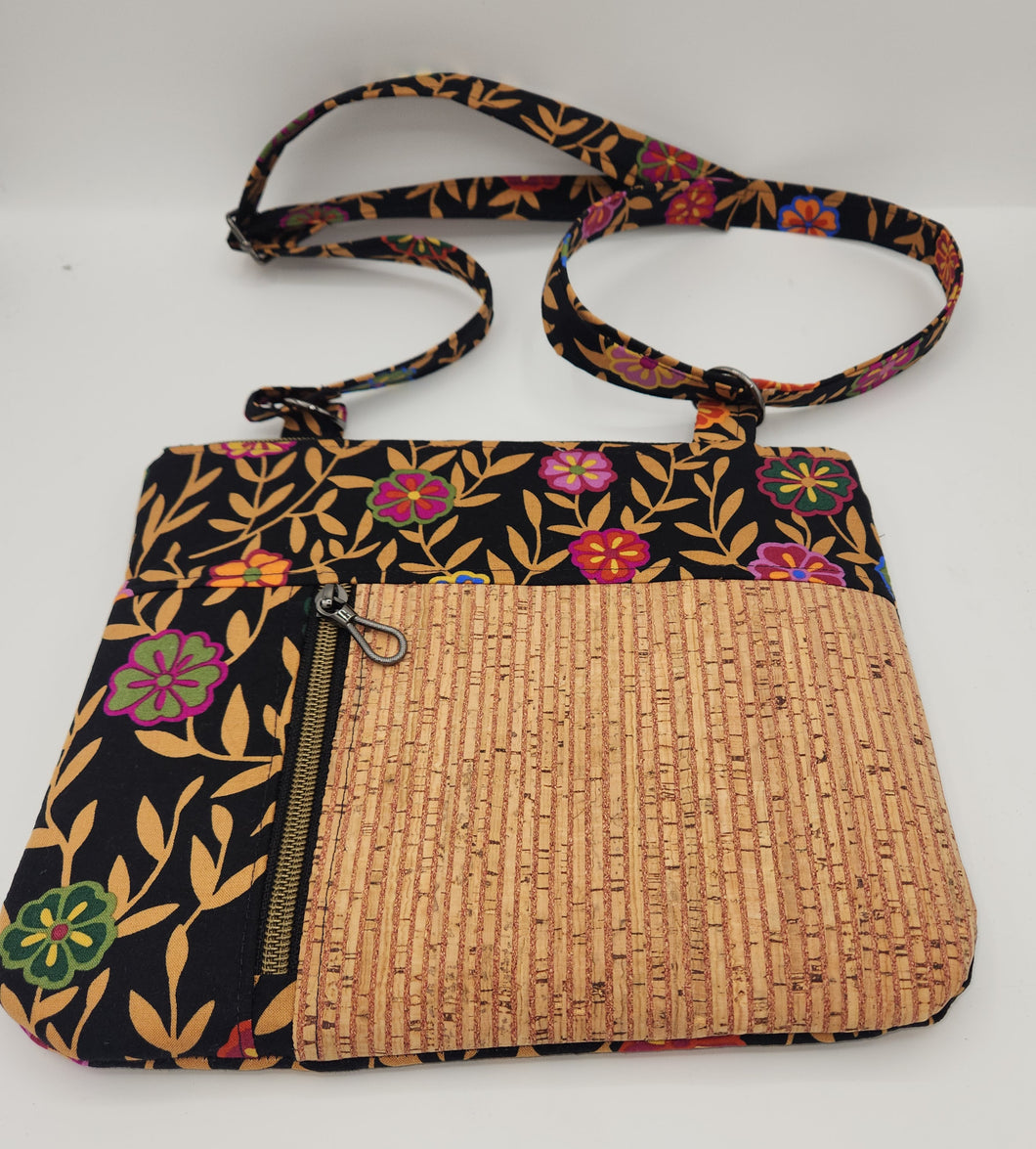 cork purse, crossbody bag, handmade purse, fabric bag, boutique green bay