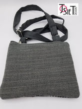 Load image into Gallery viewer, Crossbody bag, Crossbody Purse, Recycled Crossbody Purse, Handbag, Recycled wool, Recycled mens suit coat

