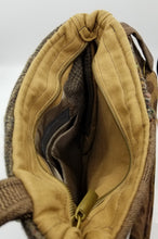 Load image into Gallery viewer, handmade bag, upcycled purse, men&#39;s suit coat, boutique green bay, handmade crossbody purse
